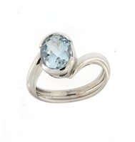 Anello Soranzo Gioielli Donna Pietre Preziose in Oro bianco Acquamarina 2.20 Ct 10207437 - 10207437